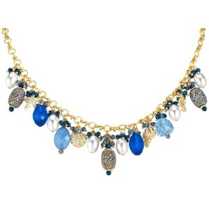 DANBURY MINT Blue Waters Charm Necklace